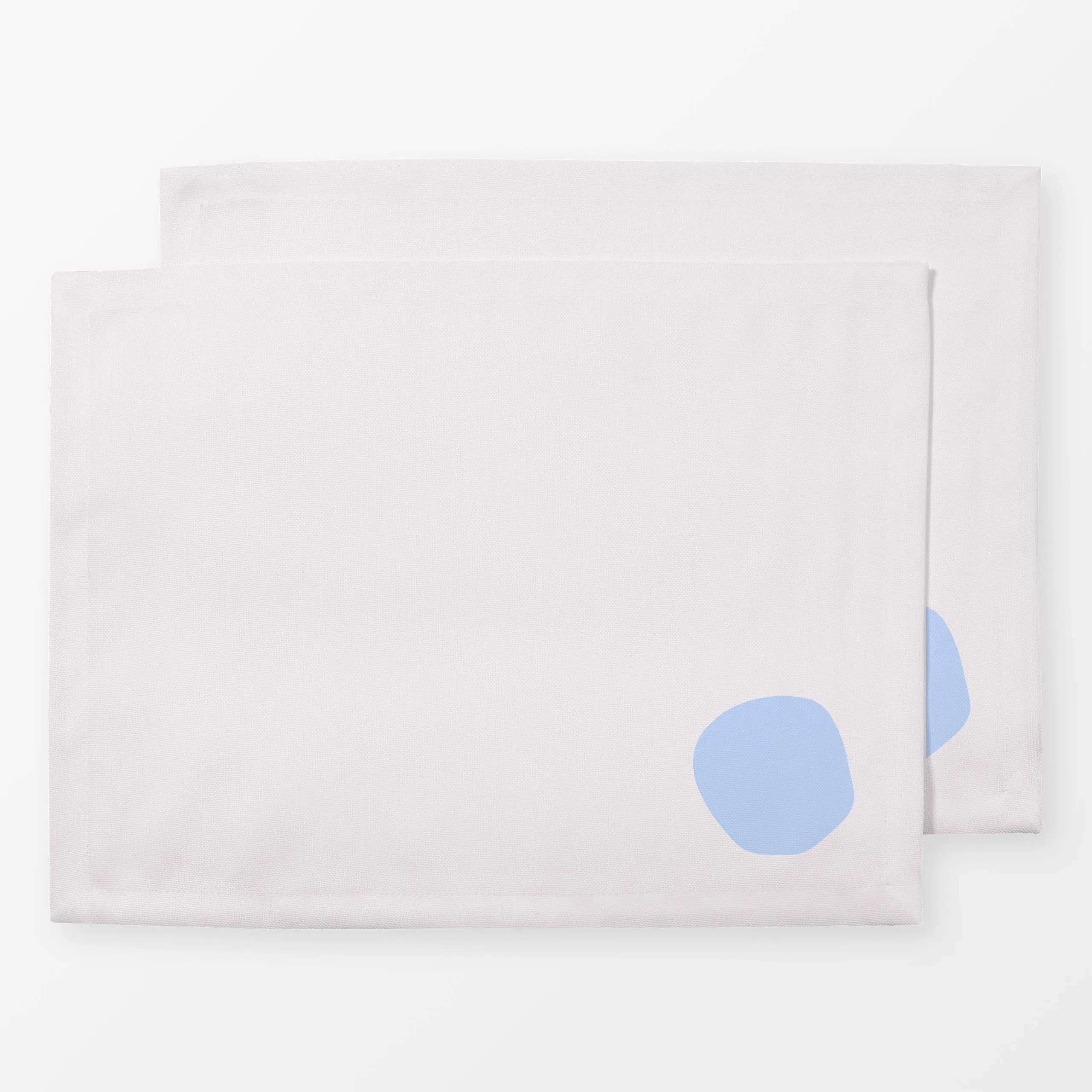 Tischset organischer Kreis Blau, gemustert, von Sophie Augustin Illustration