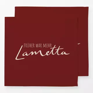 Servietten Mehr Lametta rot