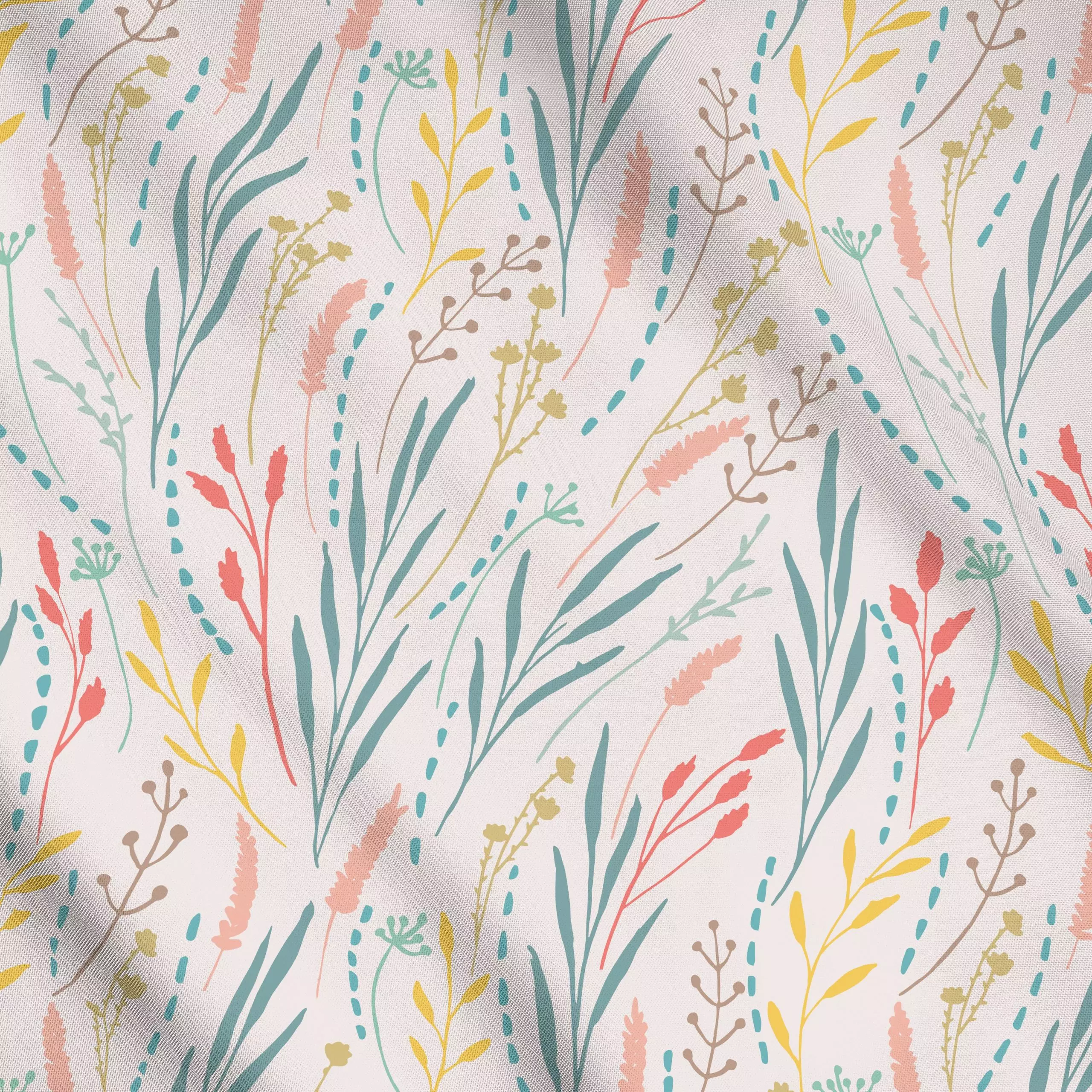 Meterware Wildgräser Creme, Blumen, Sommer, von youdesignme