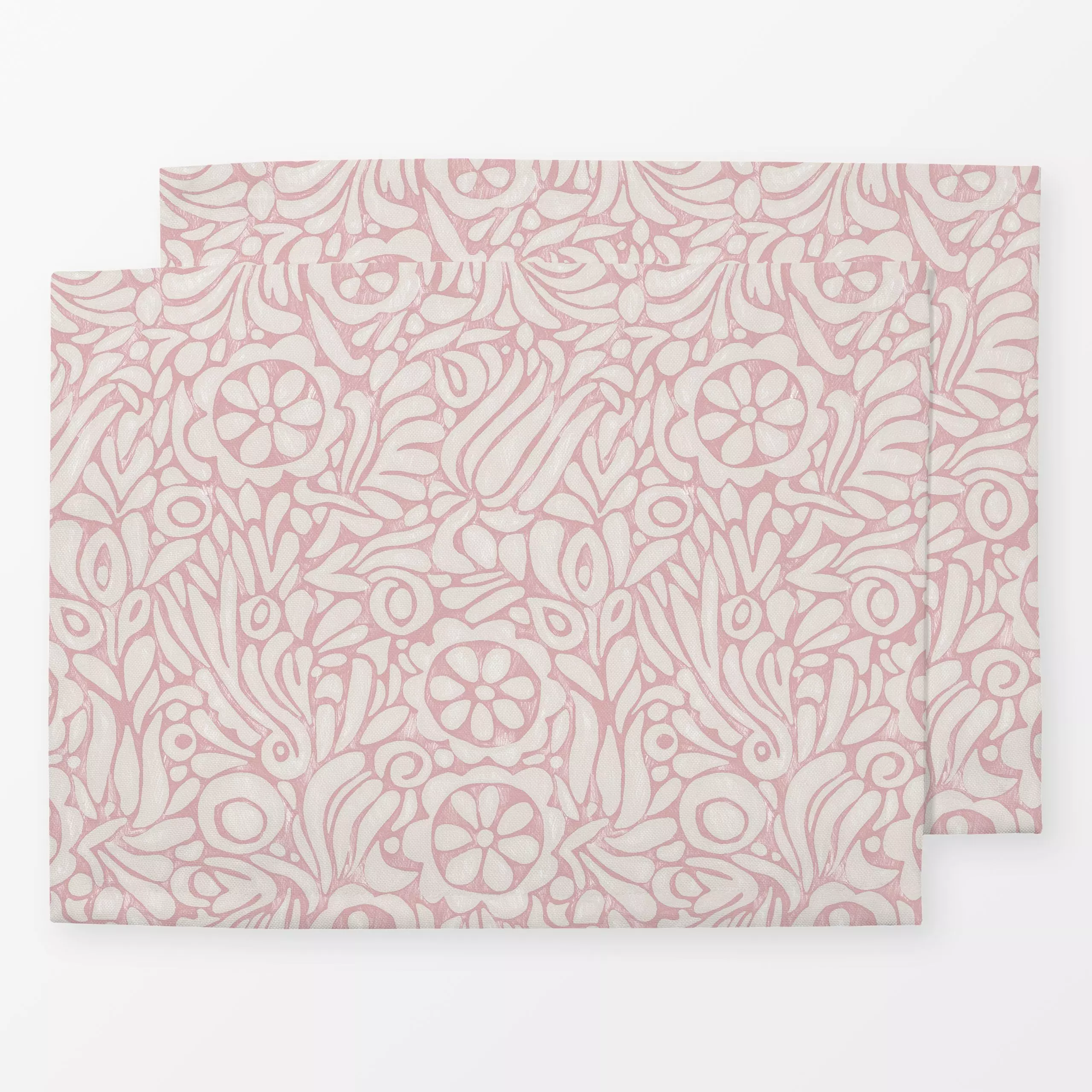Tischset Paisley rosé, Blumen, Sommer, von Studio Kesse