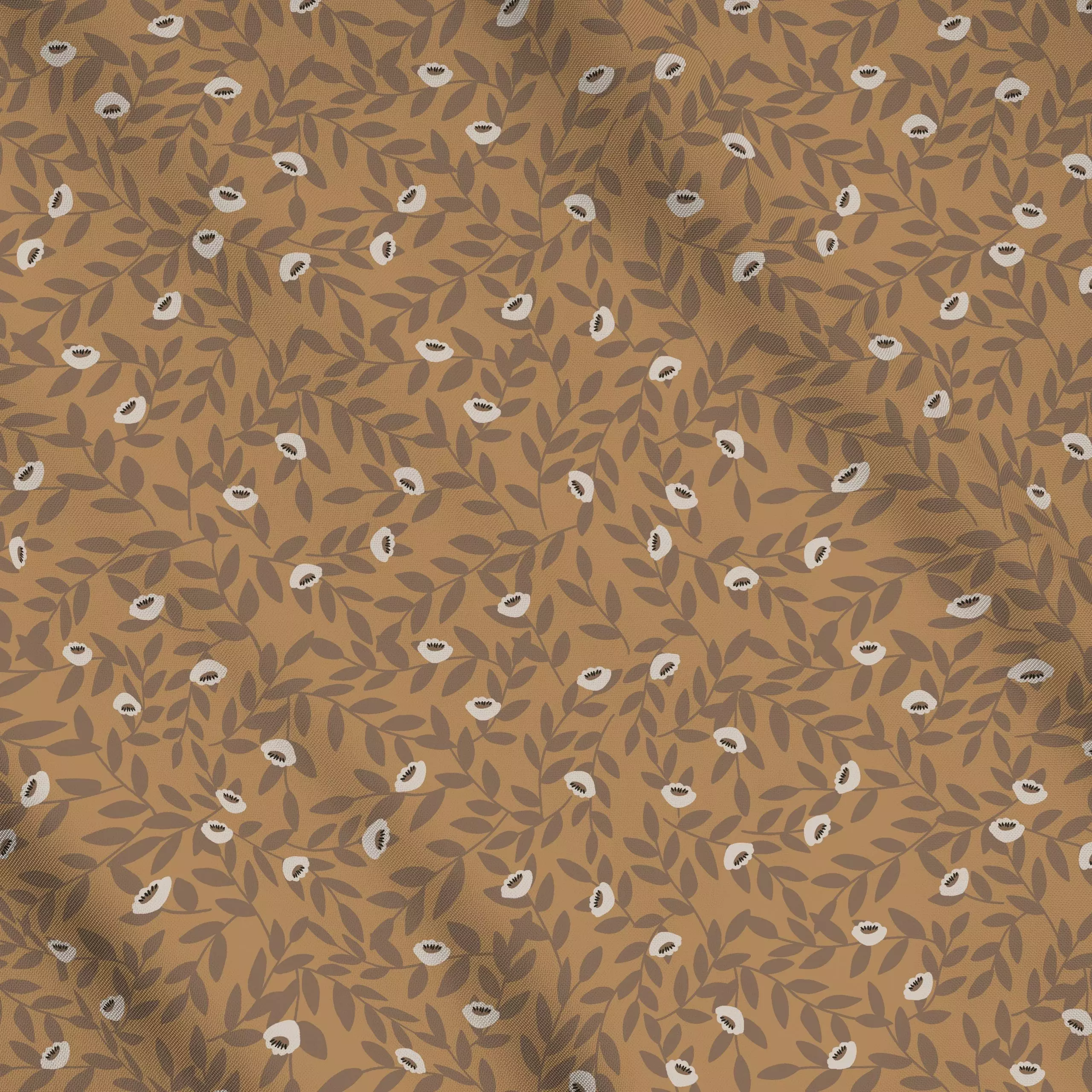 Meterware Ranken Blüten Sand - Blumen & Florales - von „Studio Kesse"; Blumen, Pflanzen, Garten, Blüten, floral, Herbst, lan...