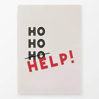 Geschirrtücher Ho Ho Help Xmas Lettering