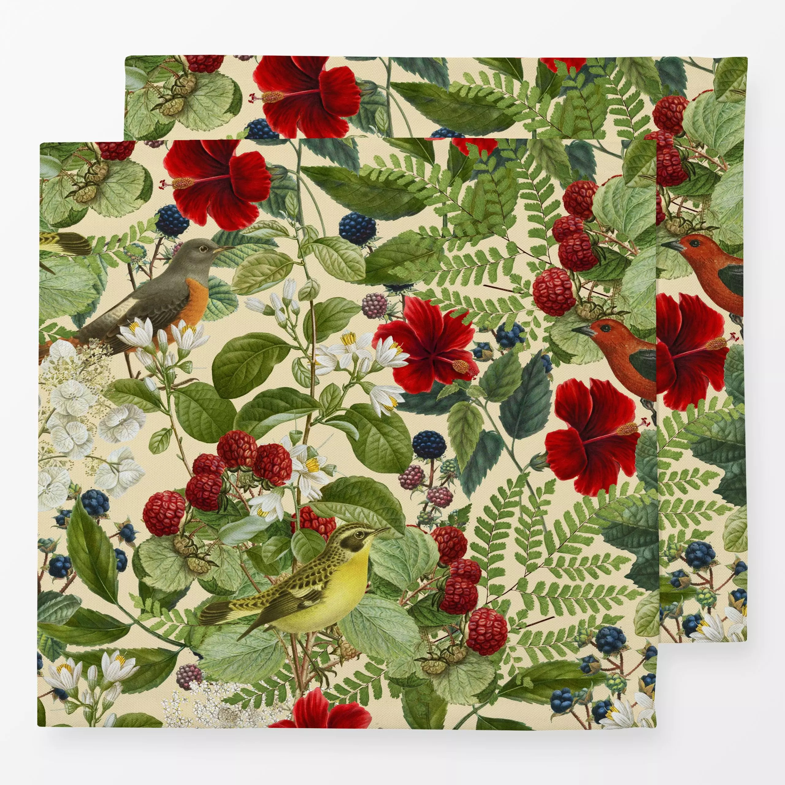 Servietten Birds And Berries III - Natur & Landschaft, Tiere, Pflanzen & Botanik - von „Andrea Haase"; Natur, Blumen, Pflanz...