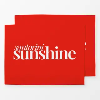 Tischset Santorini Sunshine
