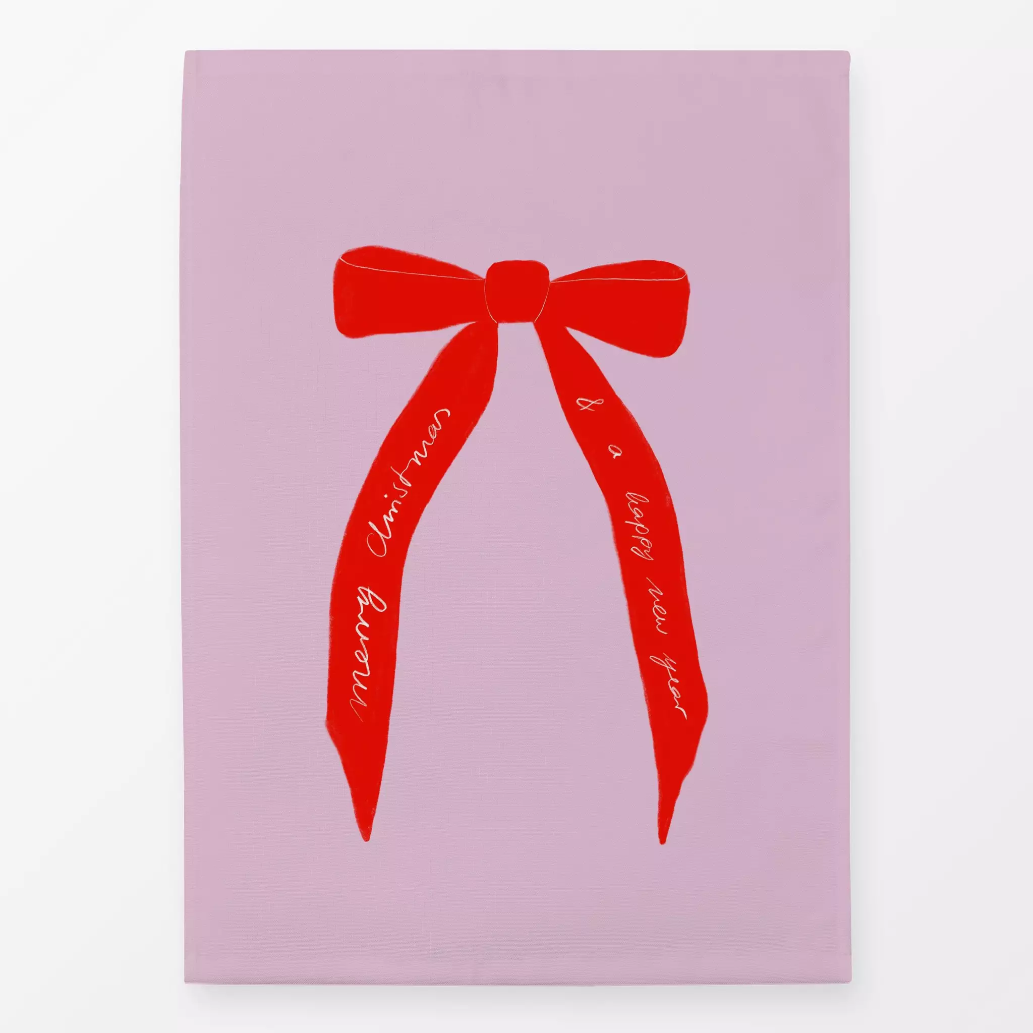 Geschirrtuch Schleife Rot Rosa Schleife Rot Rosa