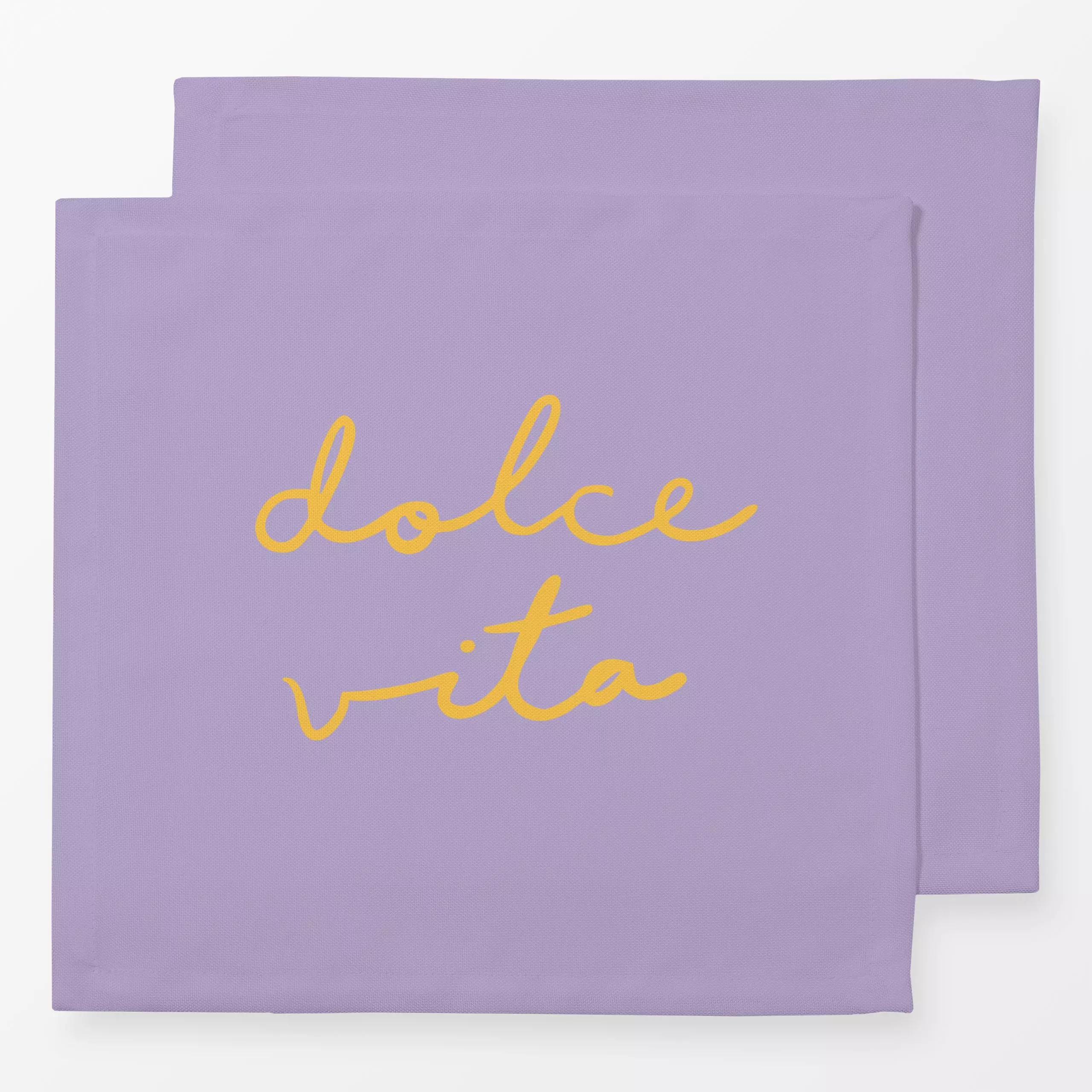 Servietten Dolce vita - Sommer, Sprüche & Schriftzüge - von „Carolin Vonhoff"; minimal, Garten, Sommer, Urlaub, typografie, ...