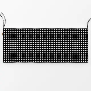 Bankauflage Punkte groß Schwarz