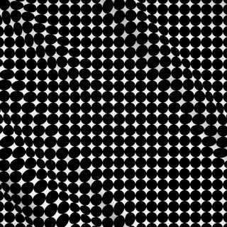 Meterware Punkte groß Schwarz