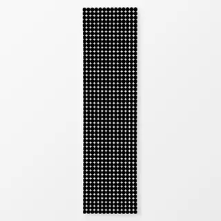 Tischläufer Punkte groß Schwarz