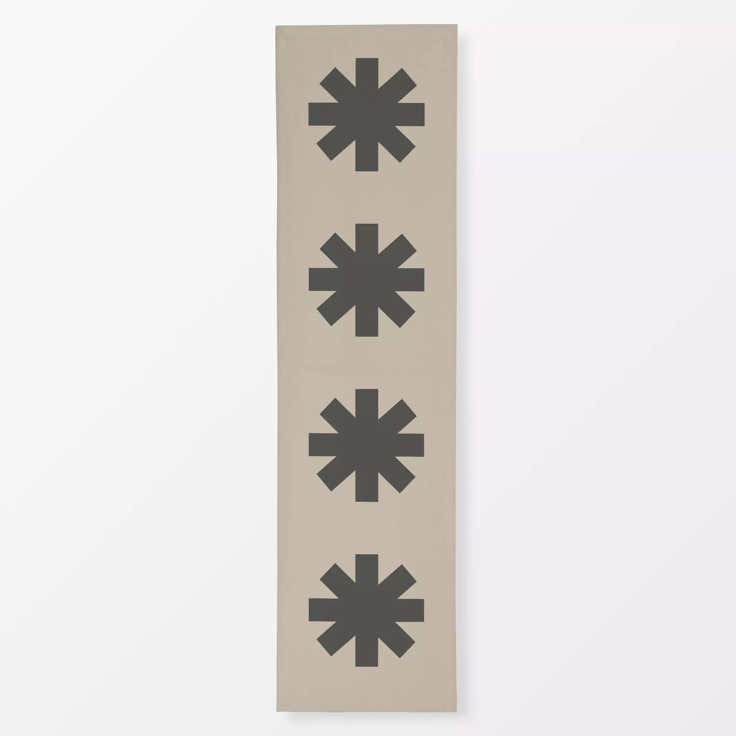 Tischläufer Weihnachtsstern Grau Beige - Weihnachten, Winter - von „Alisa Knöß"; skandinavisch, Nordic, Weihnachtsdeko, wint...