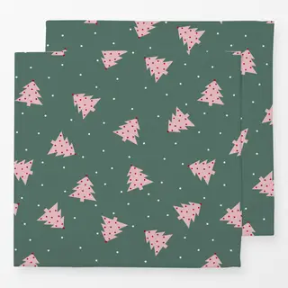 Servietten Xmas - Weihnachtsbaum rosa