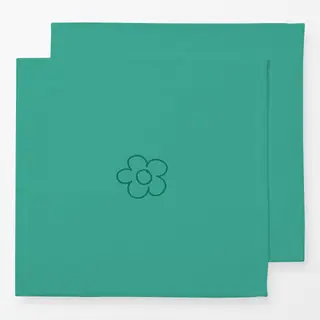 Servietten Little Flower green