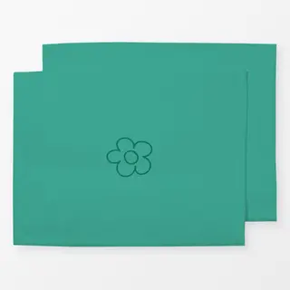 Tischset Little Flower green