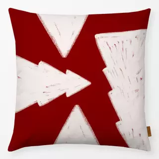 Kissen Tree Collage red