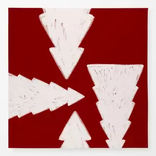 Tischdecke Tree Collage red