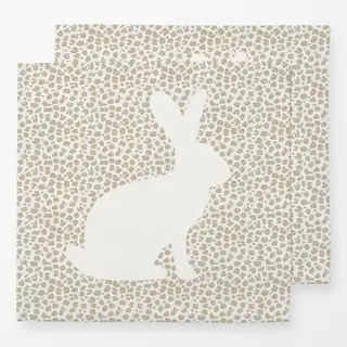 Servietten Leoprint Hase 2