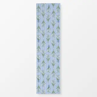 Tischläufer Schneeglöckchen blau