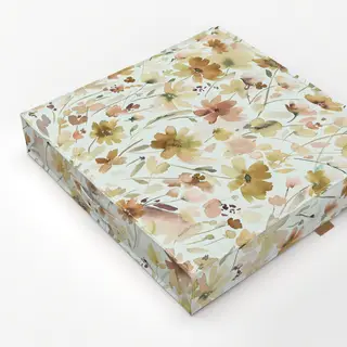 Bodenkissen Cottage Rustikal Blumen Herbst