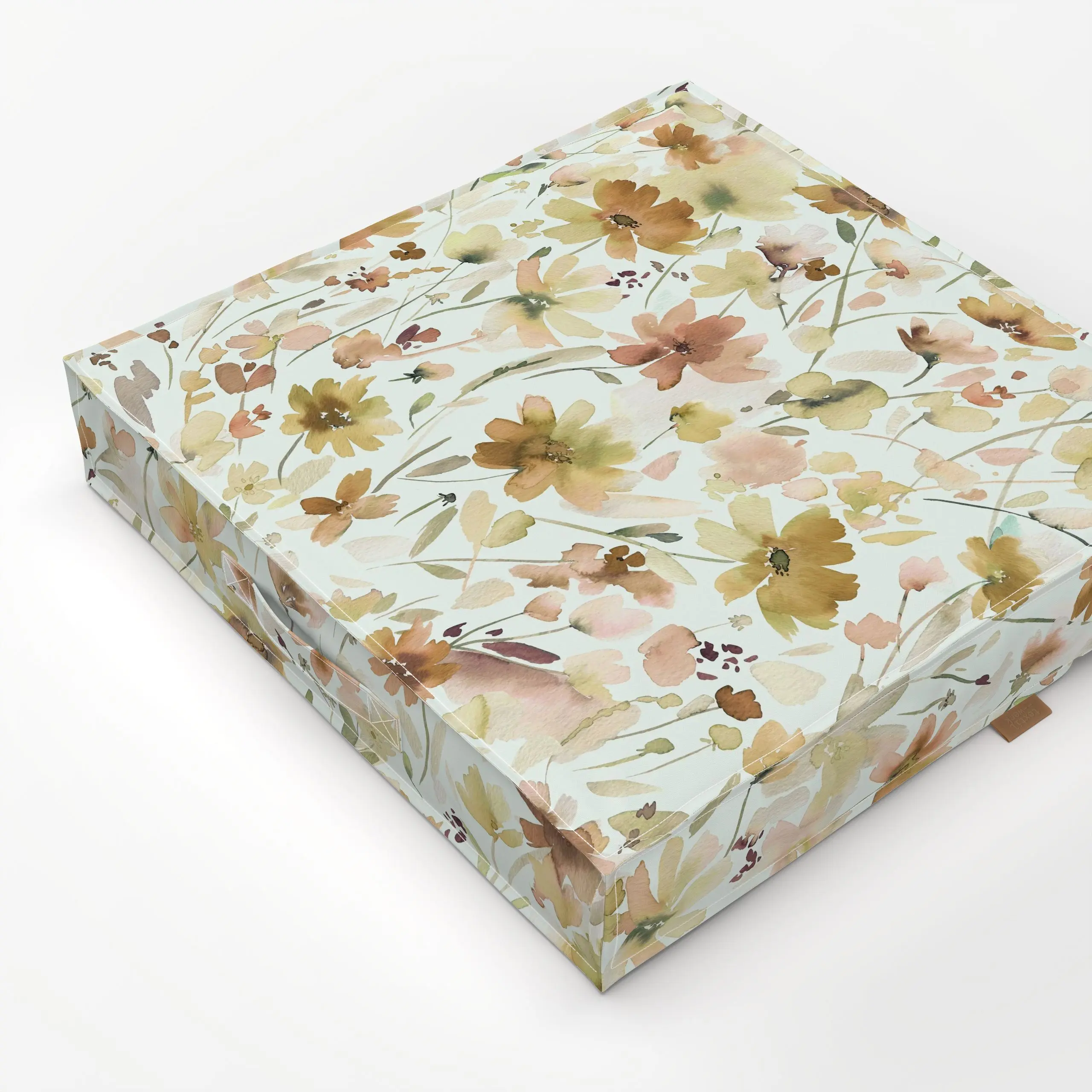 Bodenkissen Cottage Rustikal Blumen Herbst - Blumen & Florales, Herbst - von „Ninola Design "; Blumen, Herbstdeko, Pastell, ...
