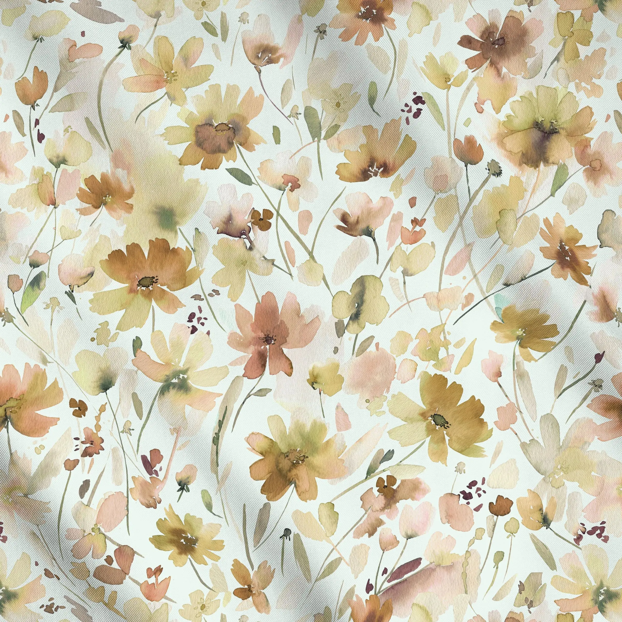 Meterware Cottage Rustikal Blumen Herbst - Blumen & Florales, Herbst - von „Ninola Design "; Blumen, Herbstdeko, Pastell, fl...