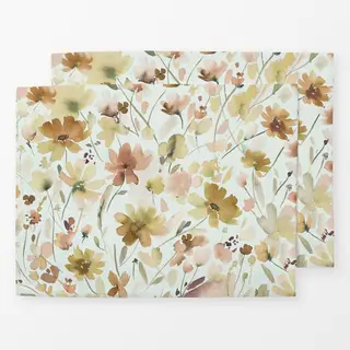 Tischset Cottage Rustikal Blumen Herbst