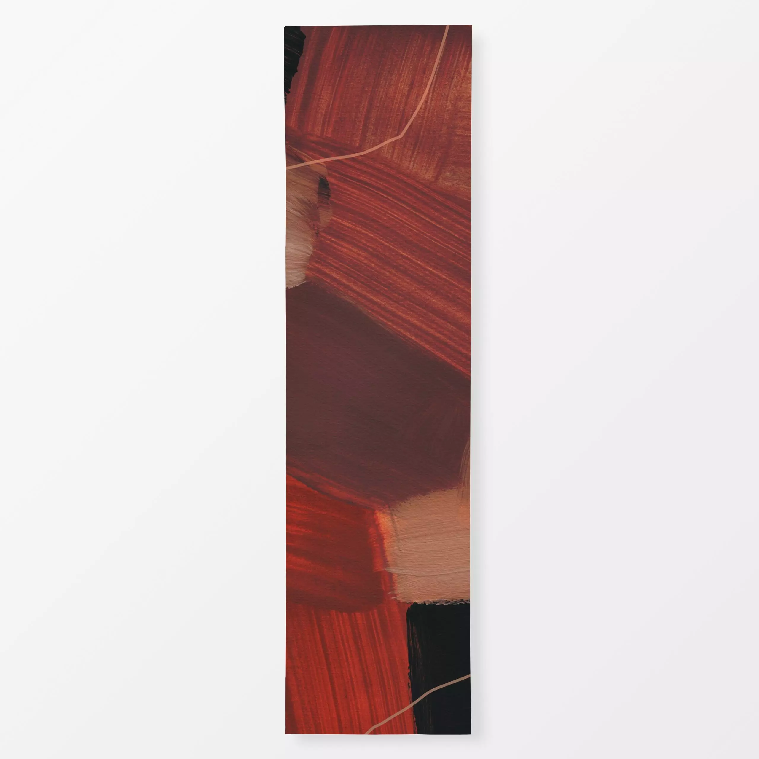 Tischläufer Abstract Brush Strokes 212 - Symbole & Muster - von „Mareike Böhmer"; linie, abstrakt, Orange, Striche, Herbst, ...