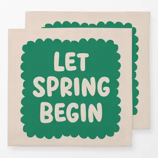 Servietten Let Spring Begin