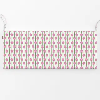 Bankauflage Blumenmuster Beige Pink