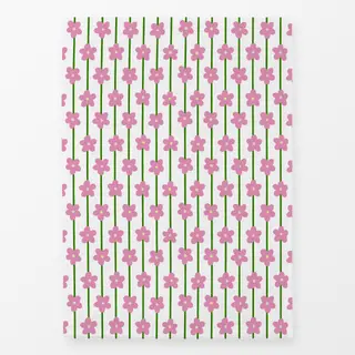 Geschirrtücher Blumenmuster Beige Pink