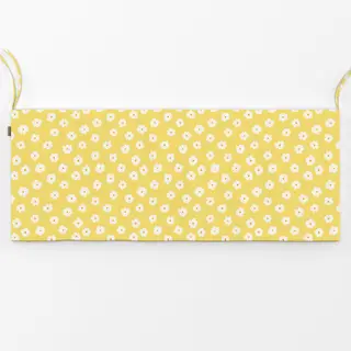 Bankauflage Blümchen gelb weiß