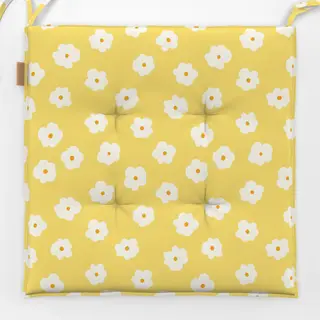 Sitzkissen Blümchen gelb weiß