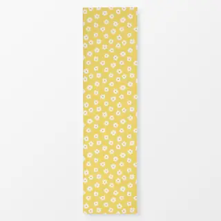 Tischläufer Blümchen gelb weiß