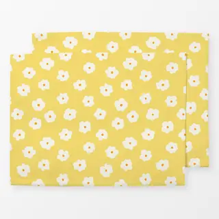 Tischset Blümchen gelb weiß