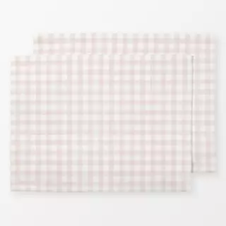 Tischset Coquette Gingham Karo Hellrosa