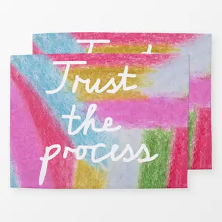 Tischset Trust the process