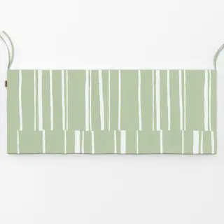 Bankauflage Organic Stripes green