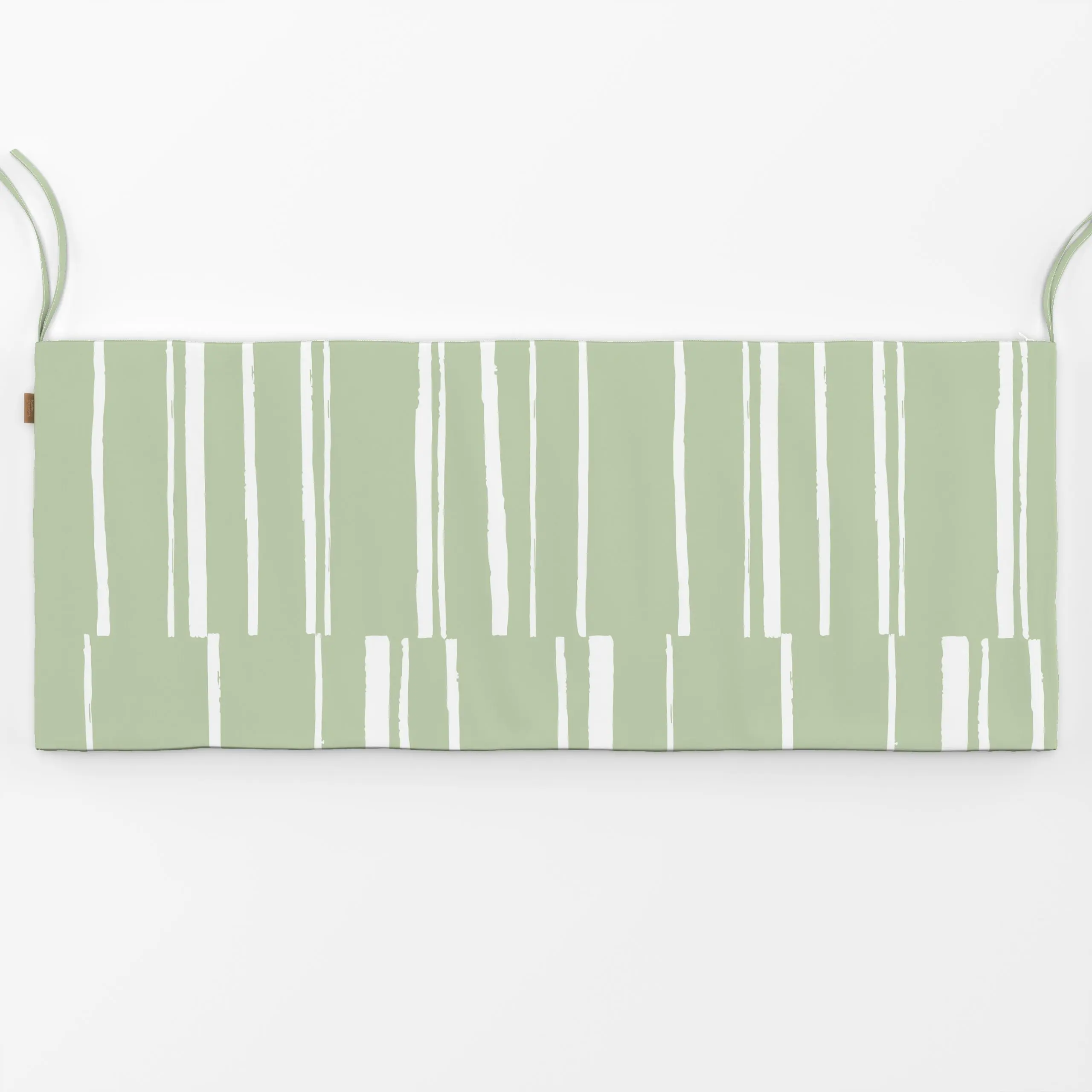 Bankauflage Organic Stripes green - Symbole & Muster - von „Barlena"; Linien, Streifen, skandinavisch, trend, gestreift, Pis...