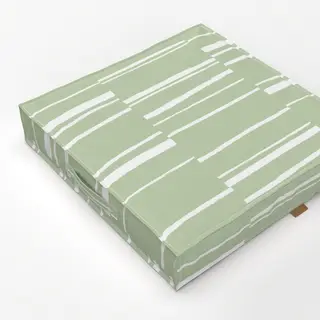 Bodenkissen Organic Stripes green