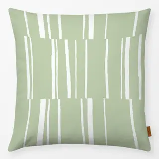 Kissen Organic Stripes green