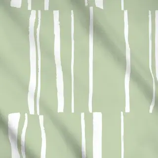 Meterware Organic Stripes green
