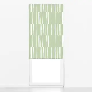 Raffrollo Organic Stripes green