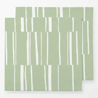 Servietten Organic Stripes green