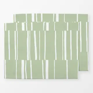Tischset Organic Stripes green