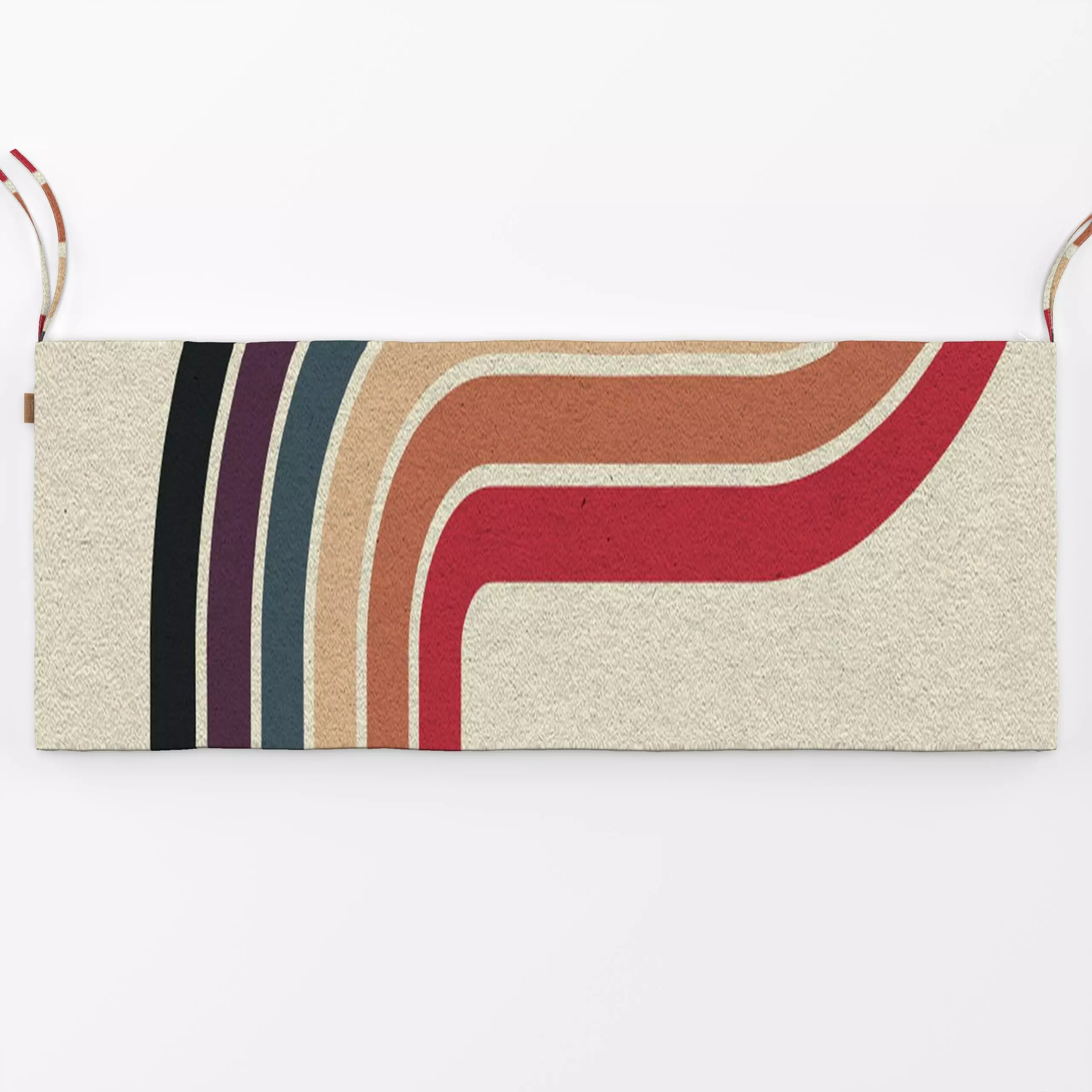 Bankauflage Retro - Symbole & Muster, Retro & Vintage - von „duundich"; Muster, Textur, Linien, Streifen, graphisch, creme, ...