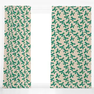 Dekovorhang Joy Ribbons Evergreen