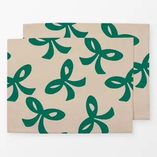 Tischset Joy Ribbons Evergreen