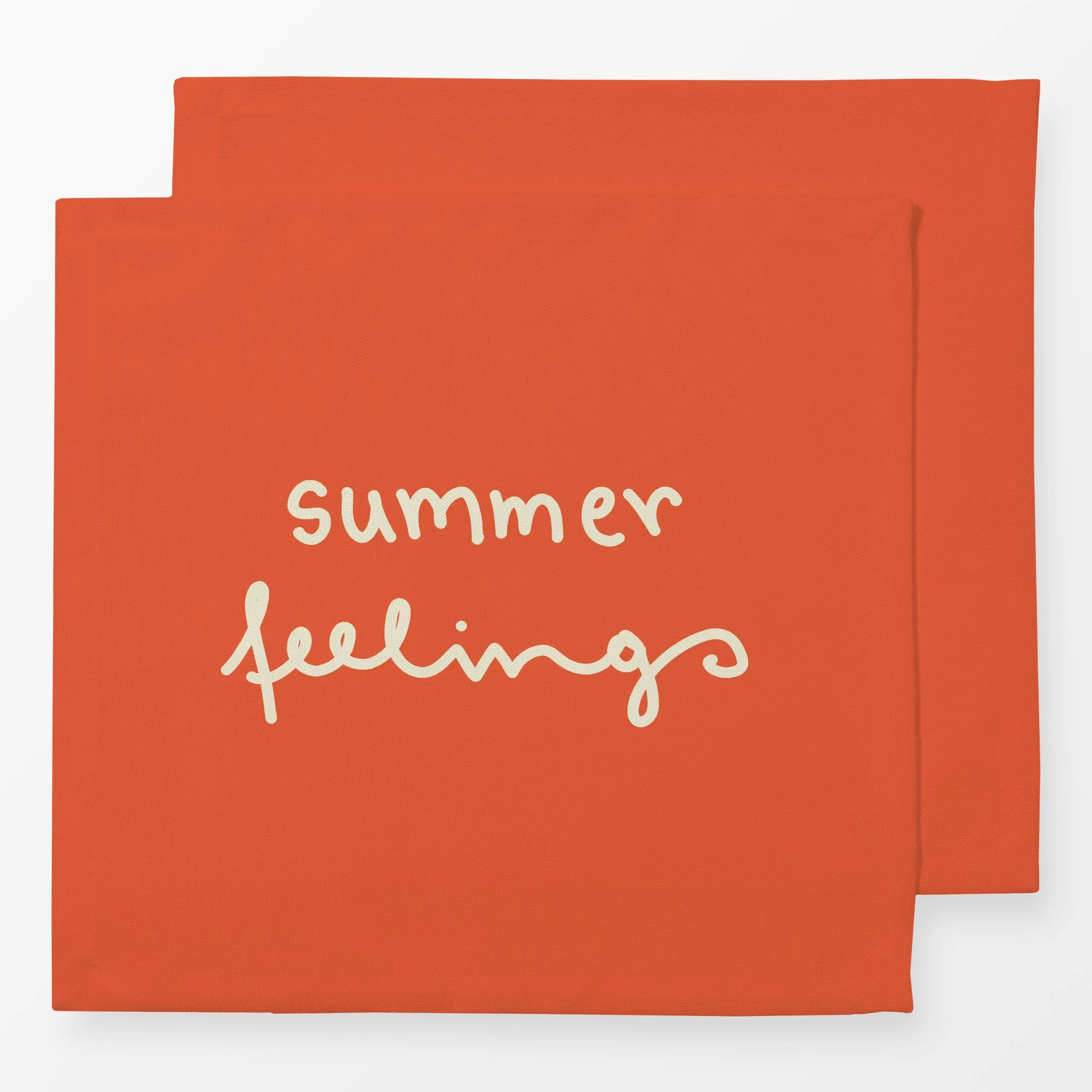Servietten Mountain Summer Feelings - Sommer, Sprüche & Schriftzüge - von „Julia Schumacher"; minimal, summer, Handschrift, ...