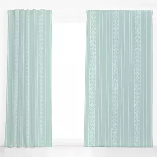 Dekovorhang Boho Raute mint