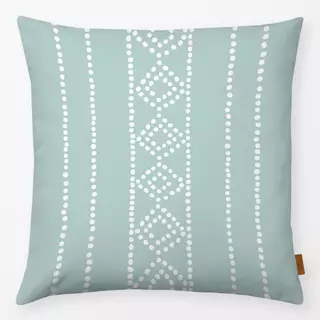 Kissen Boho Raute mint