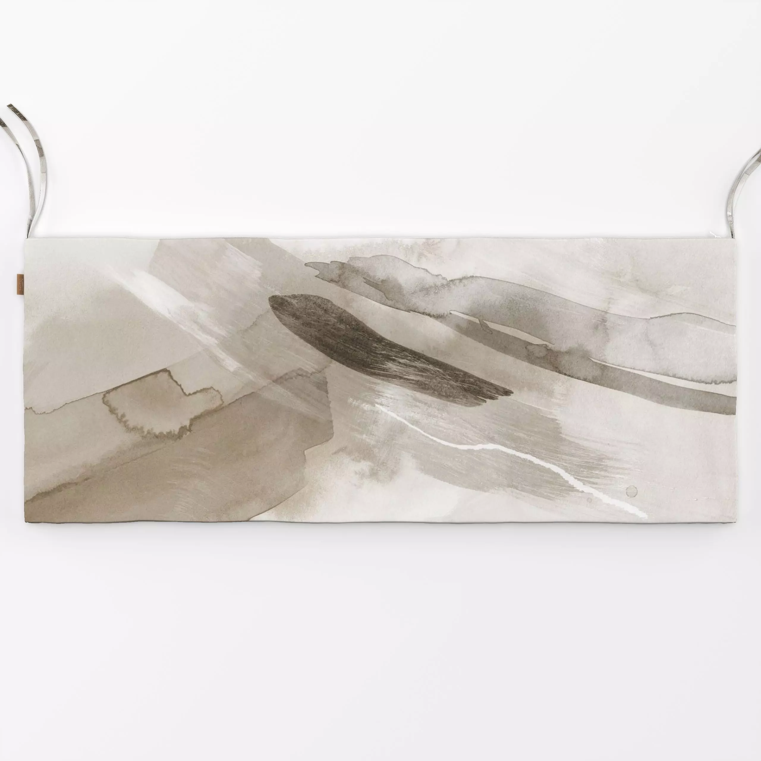 Bankauflage Brush strokes neutral tones 3 - Herbst, Symbole & Muster - von „Nouveau Prints“; Wasserfarben, Pinsel, skandinav...